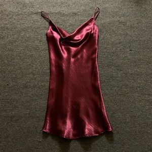 Windsor Cowl Satin Dress